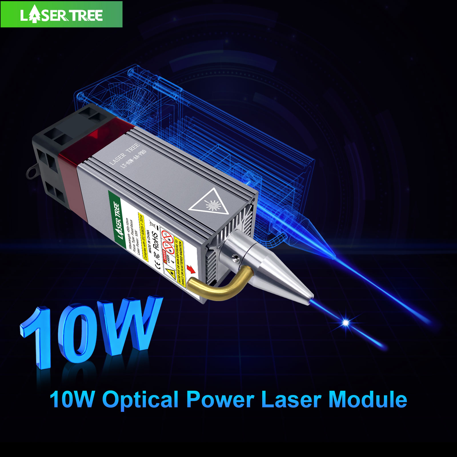 LASER TREE 5W 10W optisches Le – Metal Laser Cutter Head Bewertung und Preis