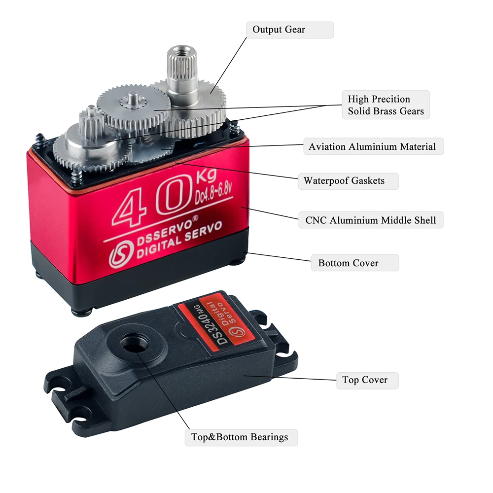40 kg Dsservo DS3240 großes Dr – Servo Motor Cnc Bewertung und Preis