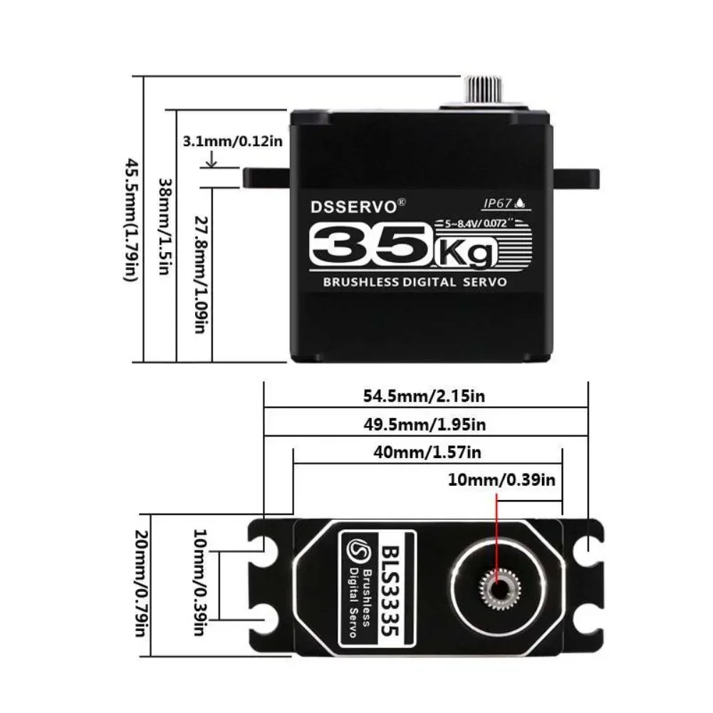 35 kg BLS3335 Digitaler Servom – Servo Motor Cnc Bewertung und Preis